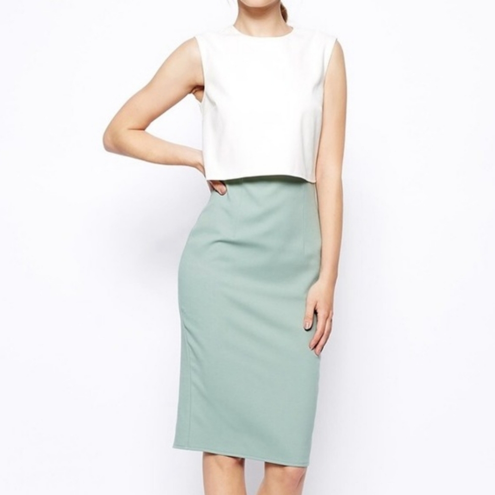ASOS Color Block Pencil Dress